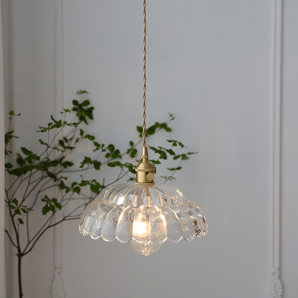 Classic Transparent Glass Drop Pendant Light