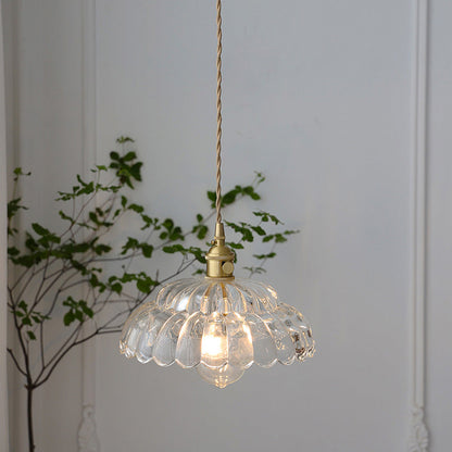 Classic Transparent Glass Drop Pendant Light