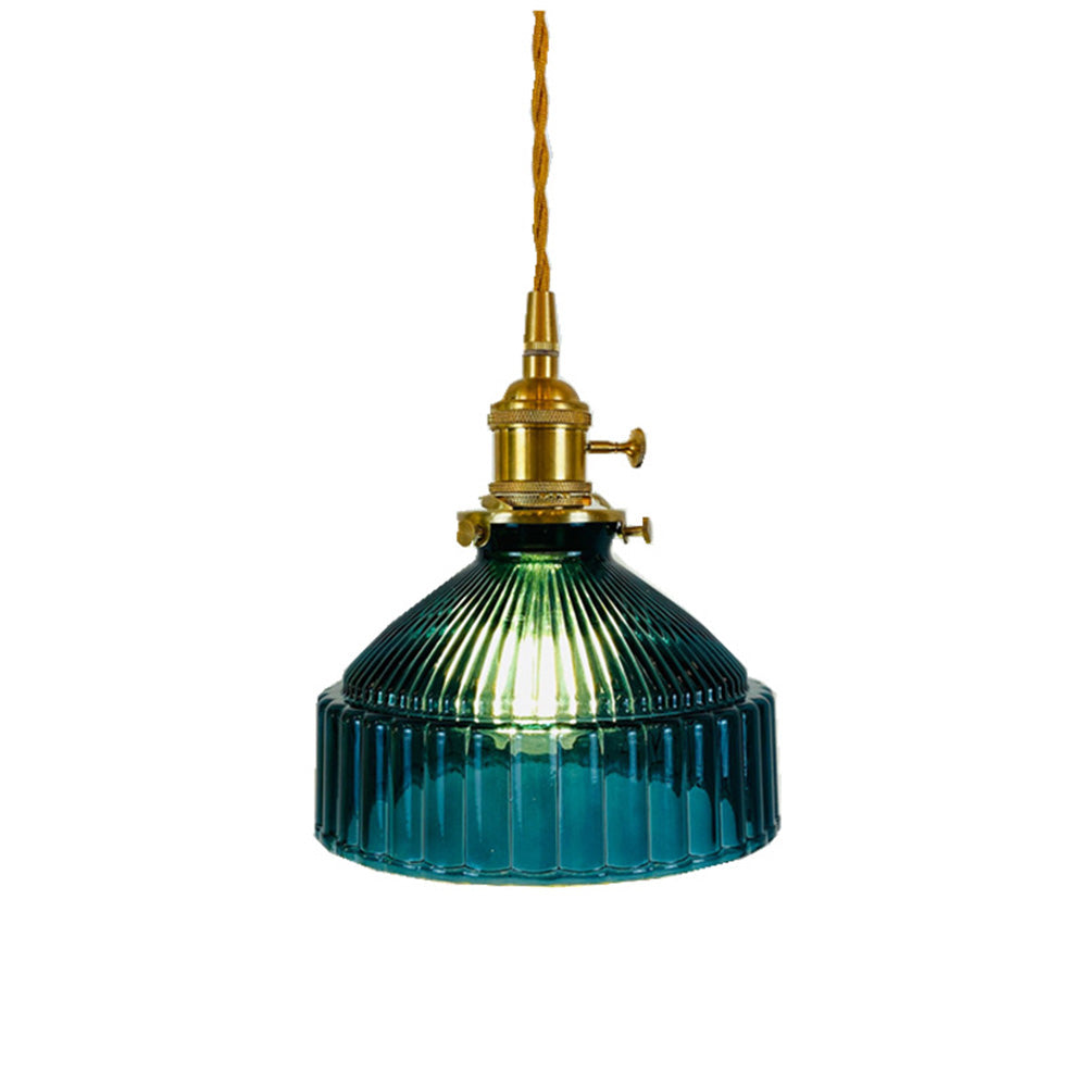 Classic Round Glass Drop Pendant Light