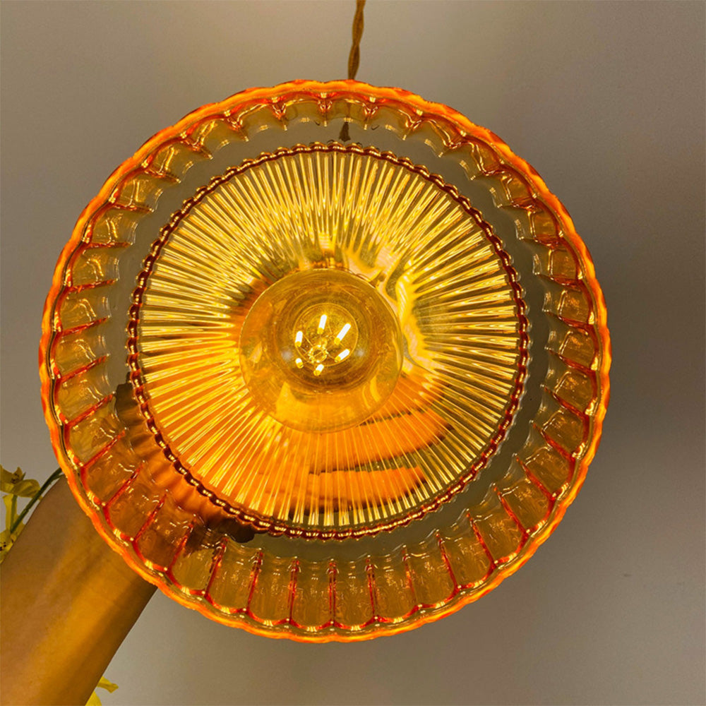 Classic Round Glass Drop Pendant Light