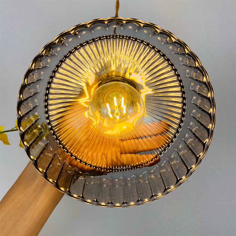 Classic Round Glass Drop Pendant Light