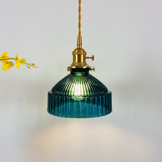 Classic Round Glass Drop Pendant Light - Cofik