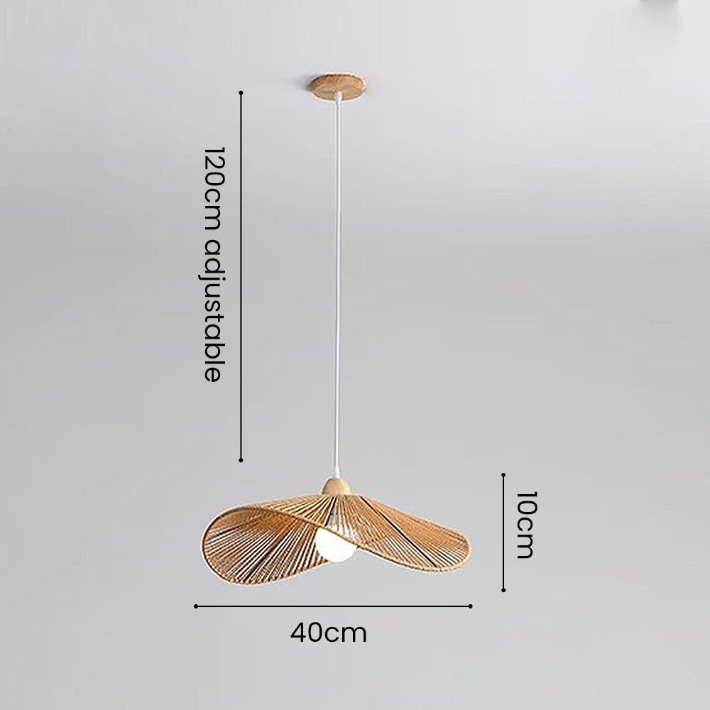Simple Rustic Woven Pendant Lamp