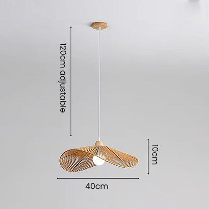 Simple Rustic Woven Pendant Lamp