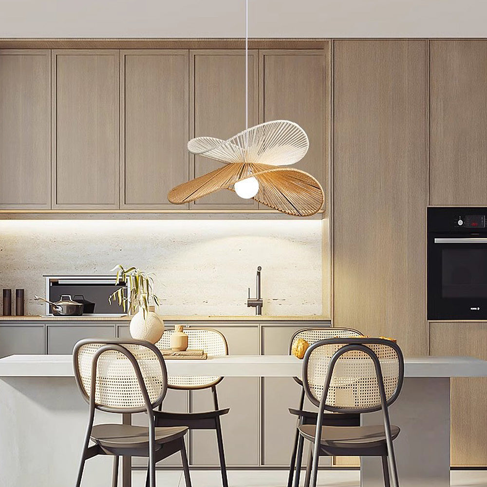 Simple Rustic Woven Pendant Lamp