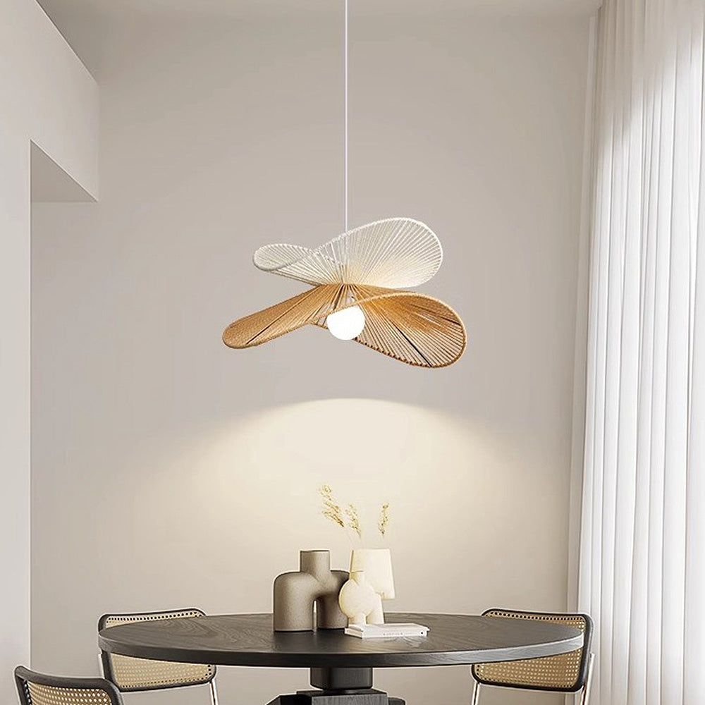 Simple Rustic Woven Pendant Lamp