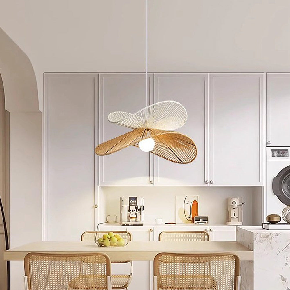 Simple Rustic Woven Pendant Lamp