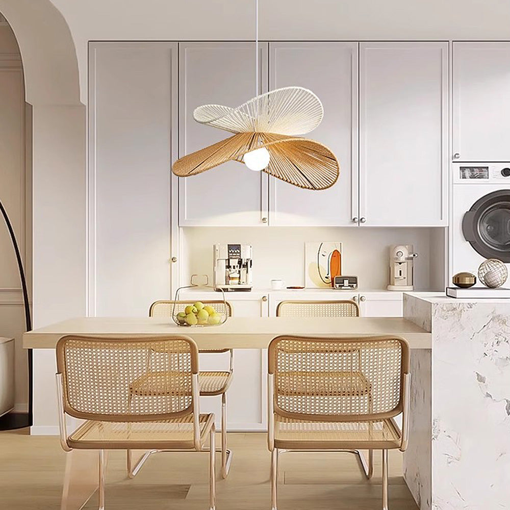 Simple Rustic Woven Pendant Lamp
