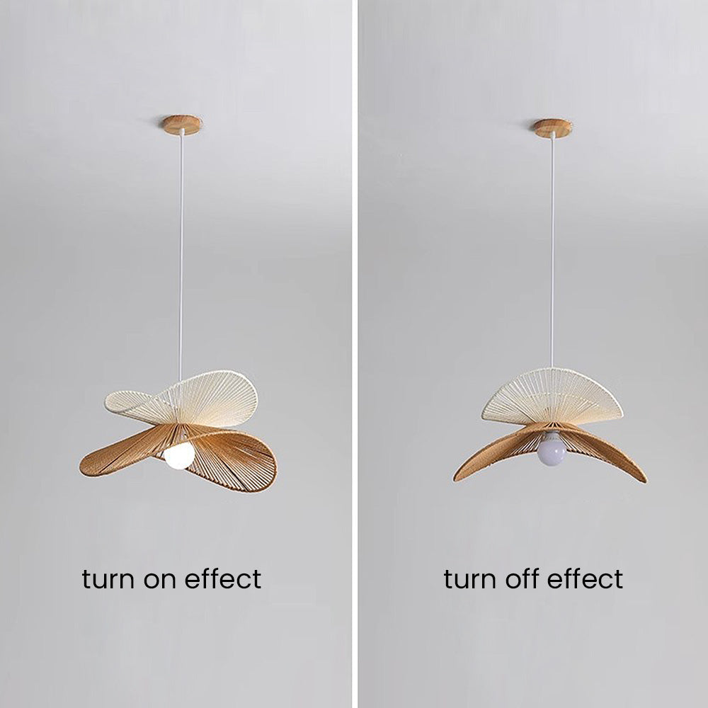 Simple Rustic Woven Pendant Lamp