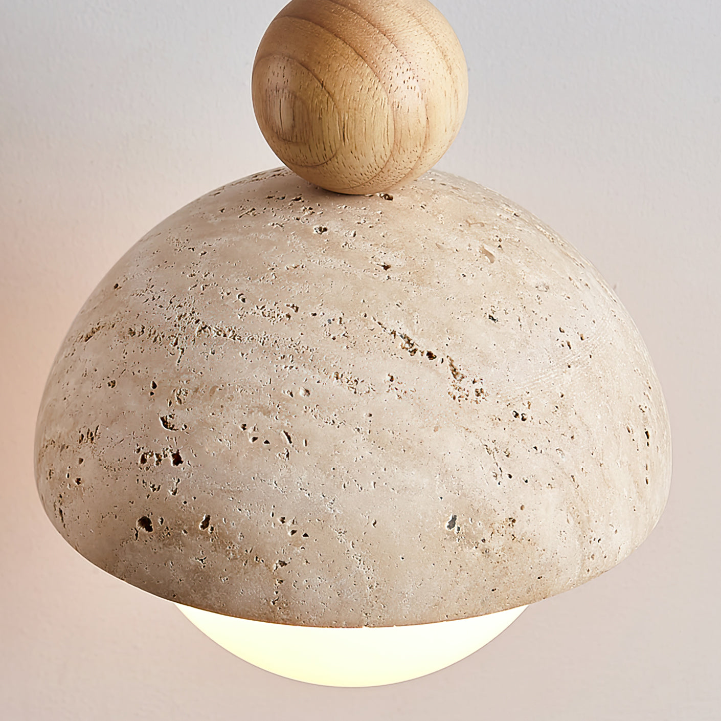 Classic Beige Glass Pendant Light Fixture