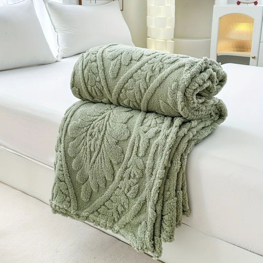 Plush Fleece Blanket - Warm Microfiber Throw for Home - Cofik