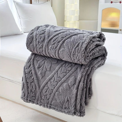 Plush Fleece Blanket - Warm Microfiber Throw for Home