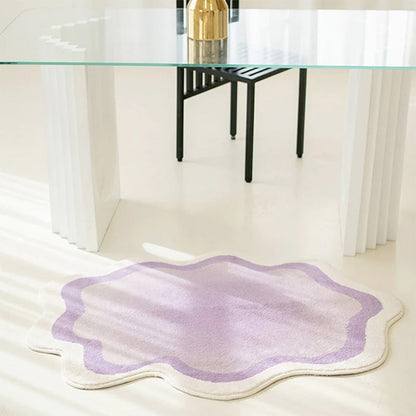 Soft Pink Fluffy Area Rug