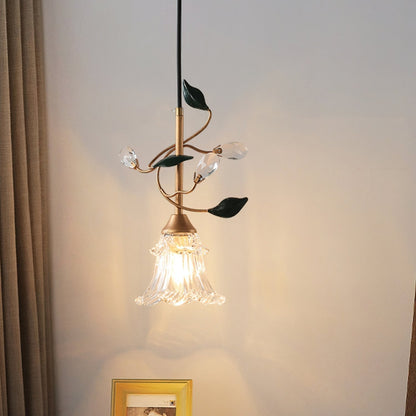 Rustic Floral Hanging Lamp