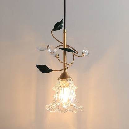 Rustic Floral Hanging Lamp