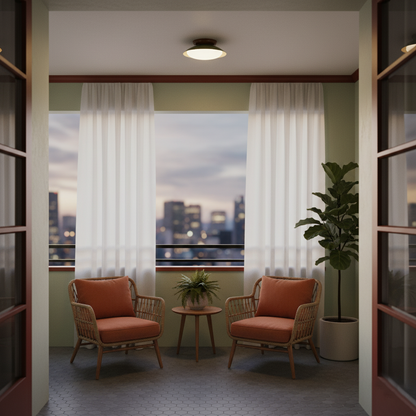 Modern Round LED Bathroom Ceiling Light Fixture