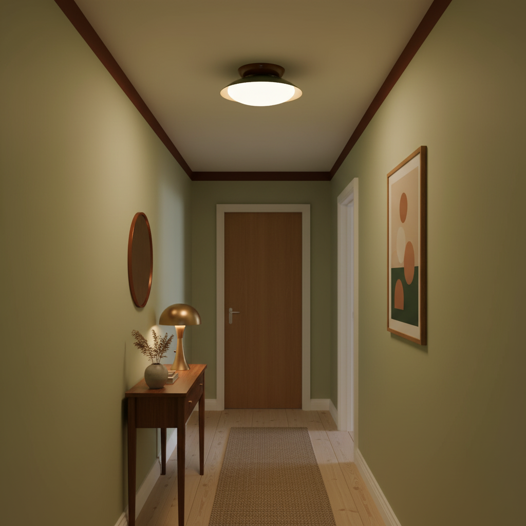 Modern Round LED Bathroom Ceiling Light Fixture