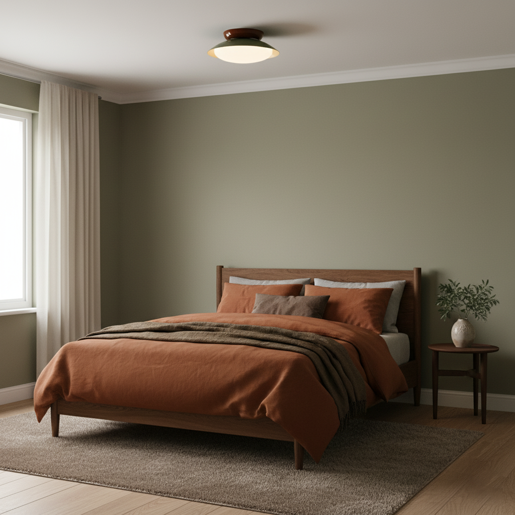 Modern Round LED Bathroom Ceiling Light Fixture