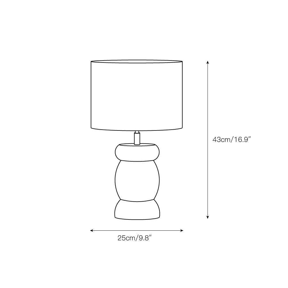 Natural Wood Desk Table Lamp
