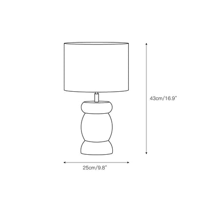 Natural Wood Desk Table Lamp