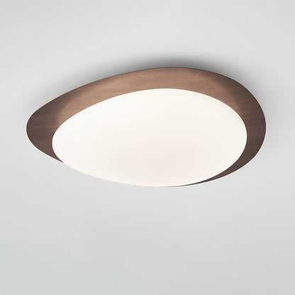 Compact LED Ceiling Lamp 12W Wooden Flush Mount