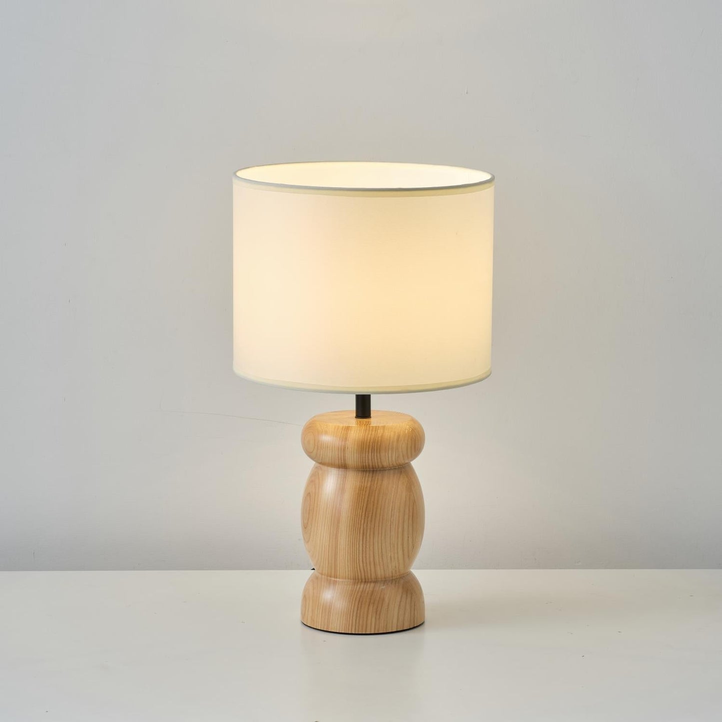 Natural Wood Desk Table Lamp