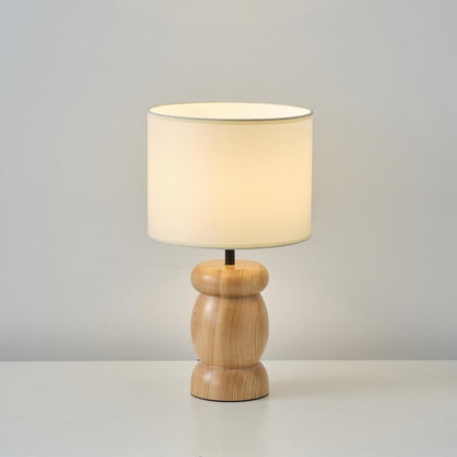Natural Wood Desk Table Lamp
