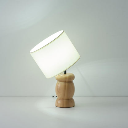 Natural Wood Desk Table Lamp