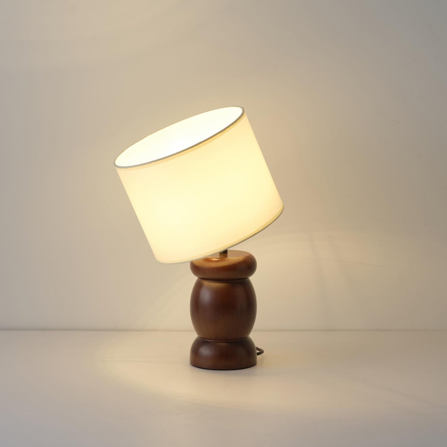 Natural Wood Desk Table Lamp