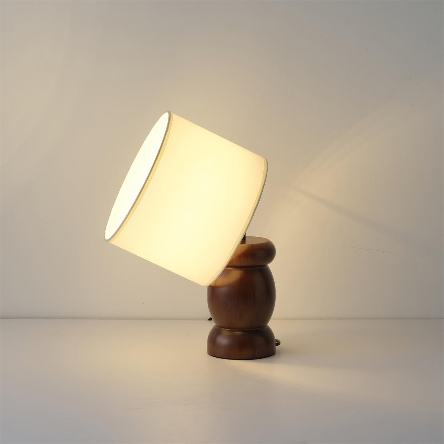 Natural Wood Desk Table Lamp