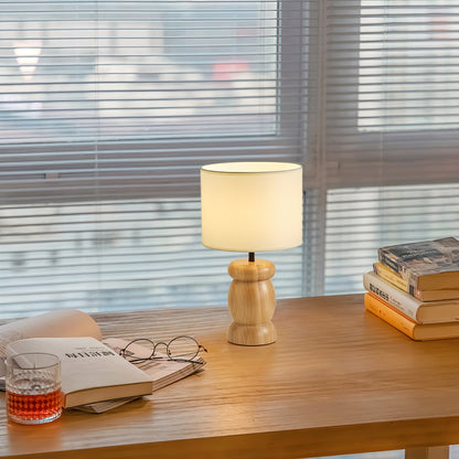 Natural Wood Desk Table Lamp - Cofik