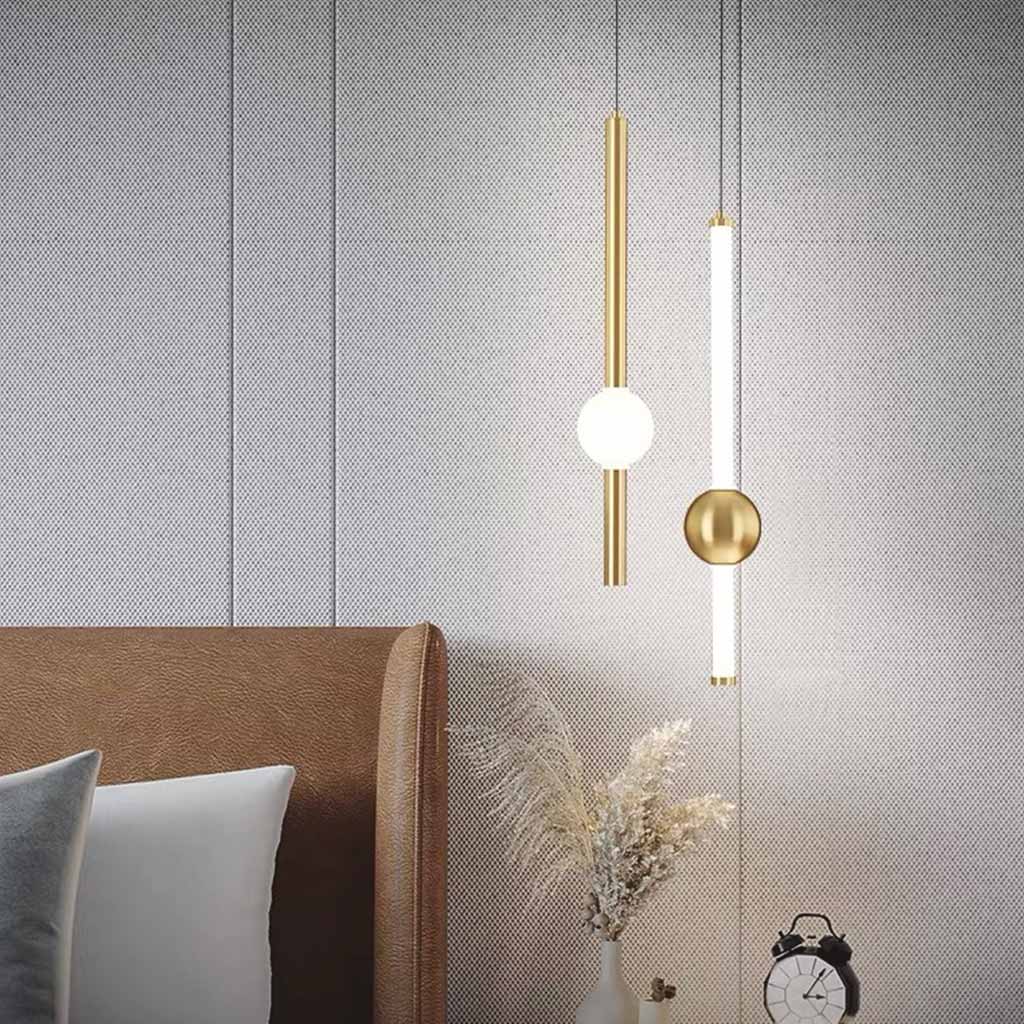 Sleek LED Hanging Light Fixture for Bedroom Dining