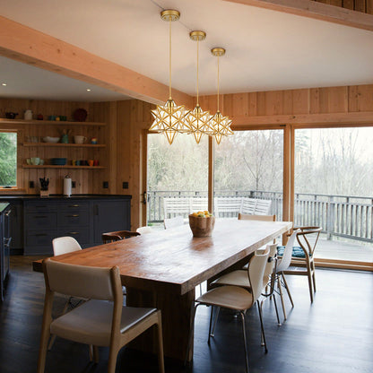 Beautiful Star Shaped Glass Pendant Lighting