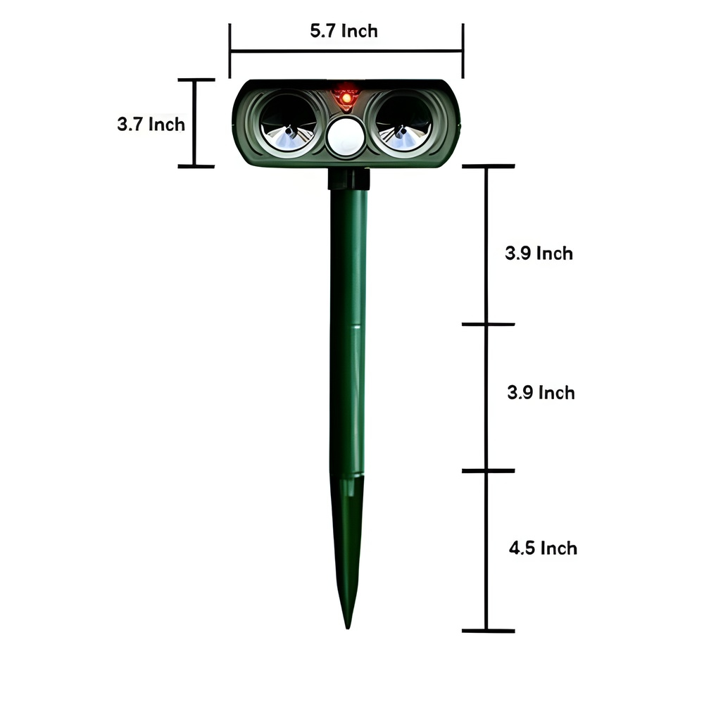 Outdoor Motion Sensor Pest Repeller Ultrasonic Device