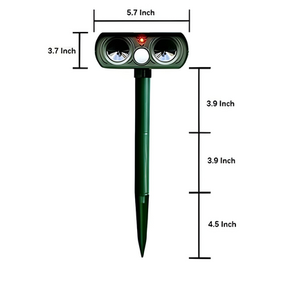 Outdoor Motion Sensor Pest Repeller Ultrasonic Device