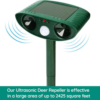 Solar Powered Animal Repellent Ultrasonic Pest Deterrent
