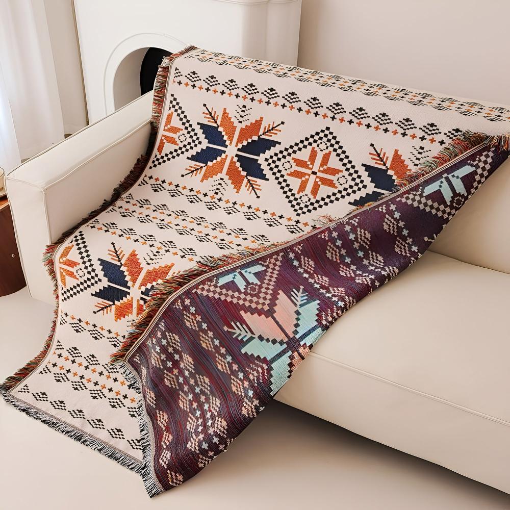 Colorful Outdoor Picnic Blanket - Portable Cotton Mat
