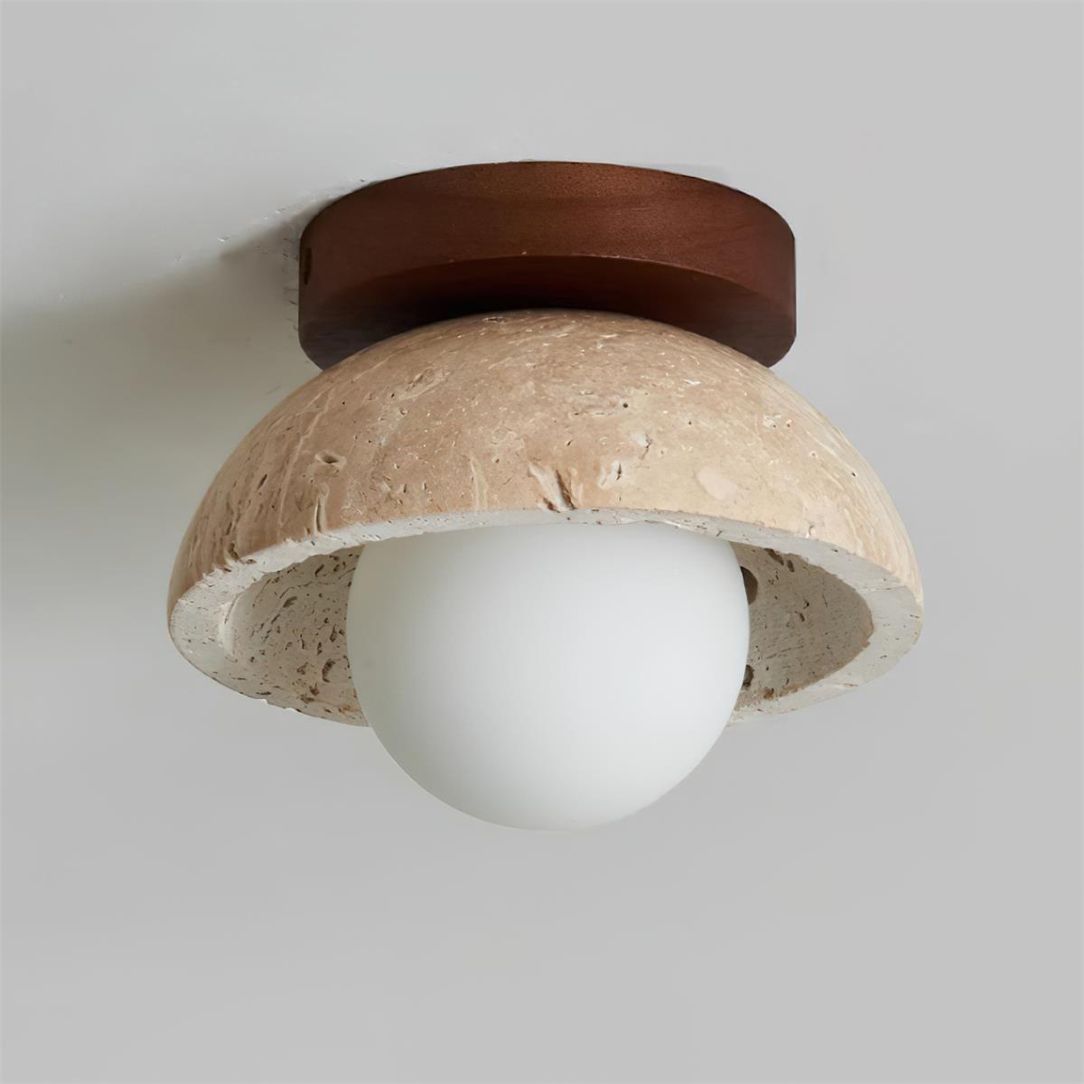 White Marble Indoor Ceiling Light Fixture