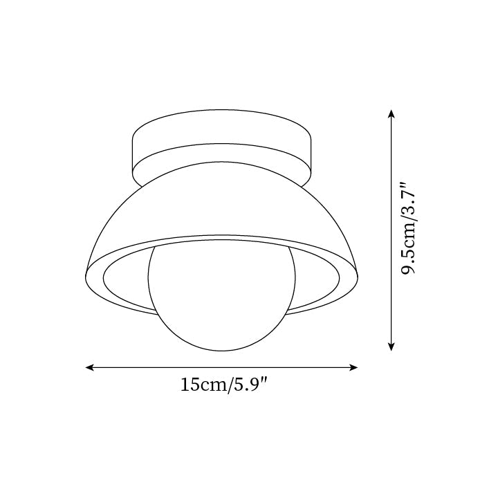 White Marble Indoor Ceiling Light Fixture