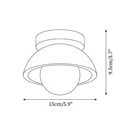 White Marble Indoor Ceiling Light Fixture