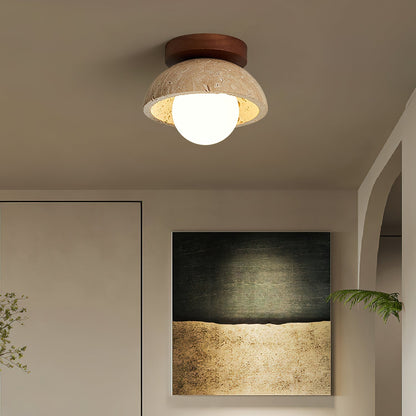 White Marble Indoor Ceiling Light Fixture