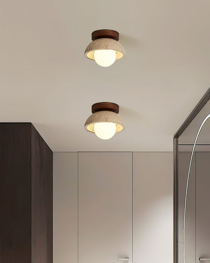White Marble Indoor Ceiling Light Fixture