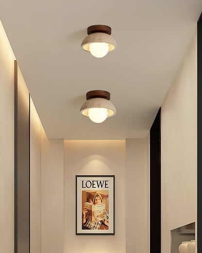 White Marble Indoor Ceiling Light Fixture