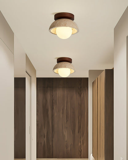 White Marble Indoor Ceiling Light Fixture
