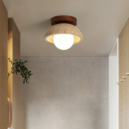 White Marble Indoor Ceiling Light Fixture