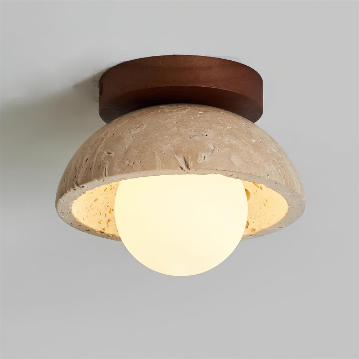 White Marble Indoor Ceiling Light Fixture