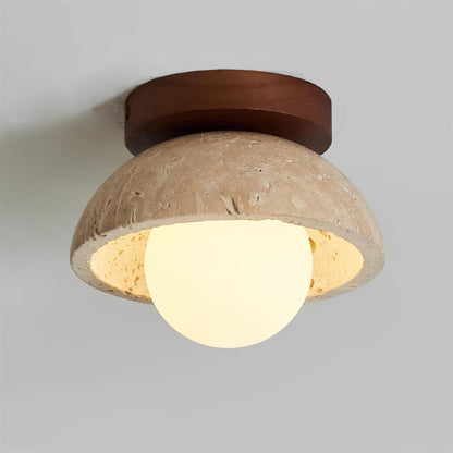 White Marble Indoor Ceiling Light Fixture