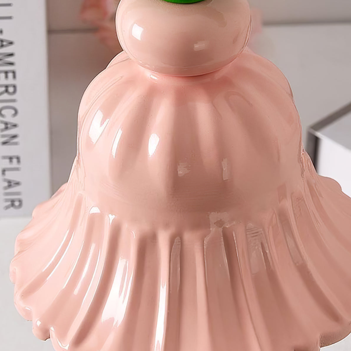 Pretty Pink Glass Desk Lamp