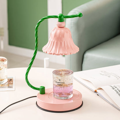 Pretty Pink Glass Desk Lamp