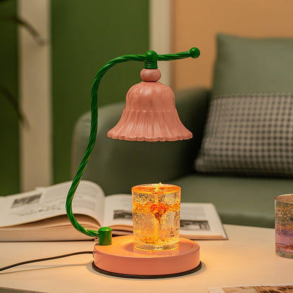 Pretty Pink Glass Desk Lamp